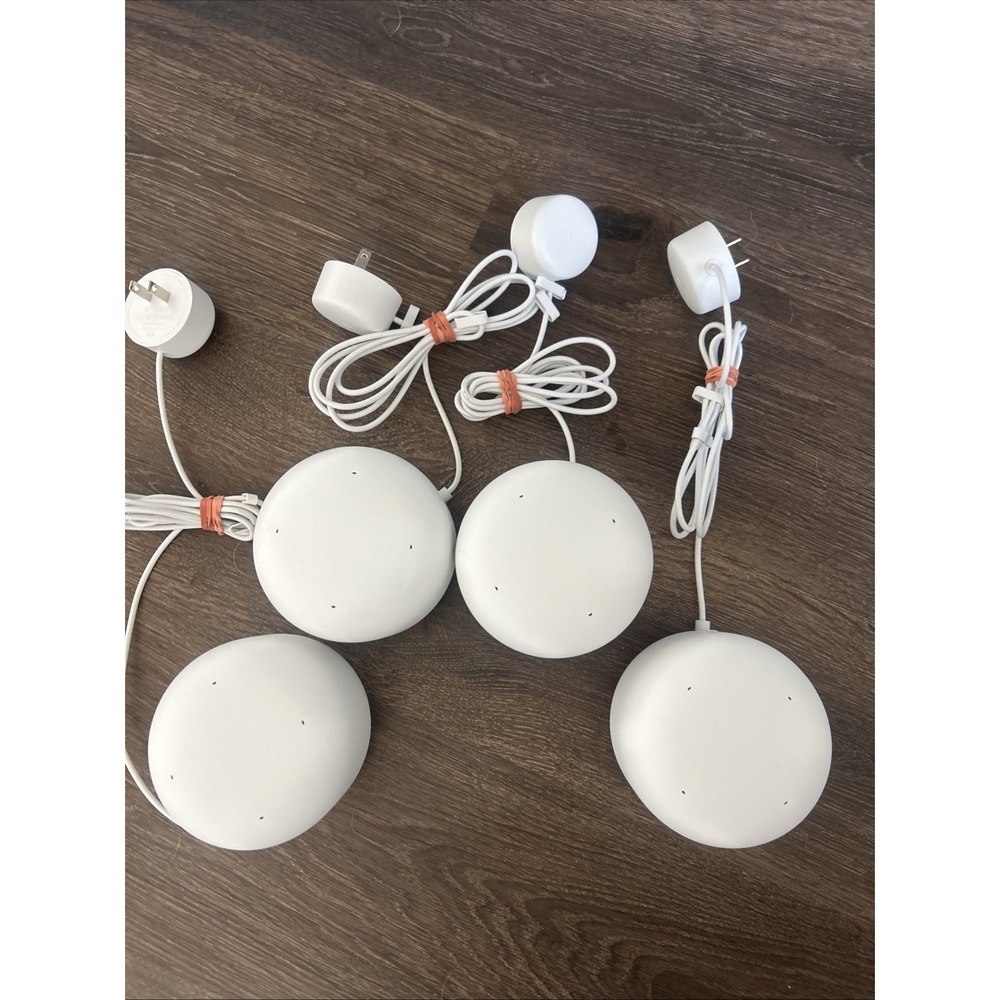 4 Google Nest WiFi AC1200 Add-on Point Range Extender Model H2E (GA00667-US)